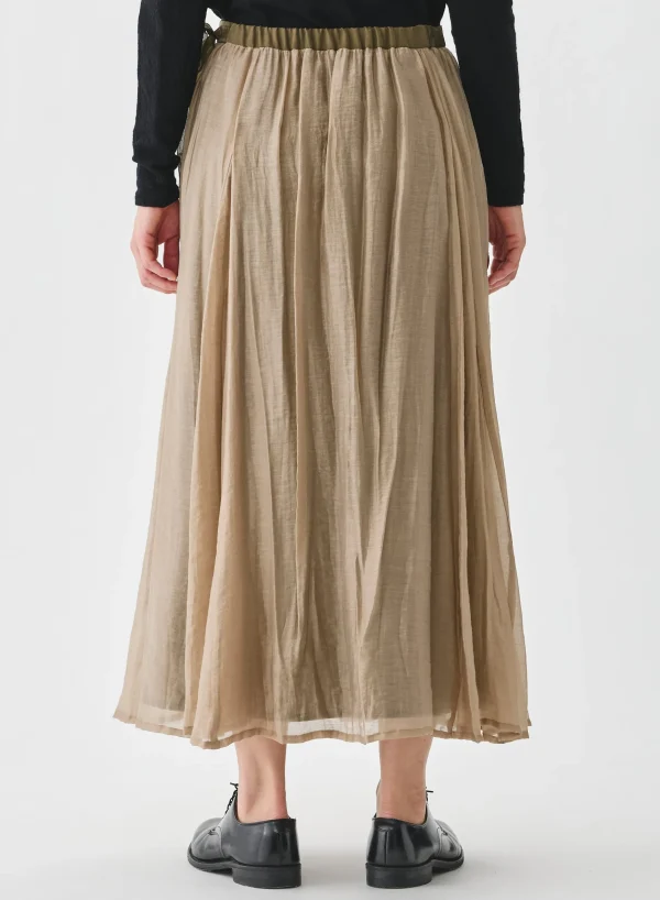 Skirts | Pas De Calais Crinkle Long Skirt Beige