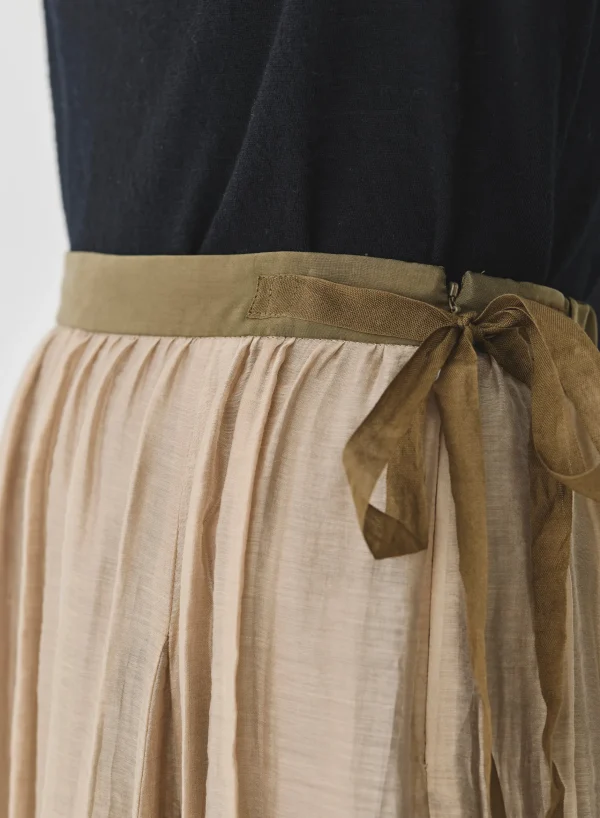 Skirts | Pas De Calais Crinkle Long Skirt Beige