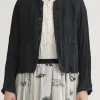 Outerwear | Blazers | Pas De Calais French Linen Short Jacket Black