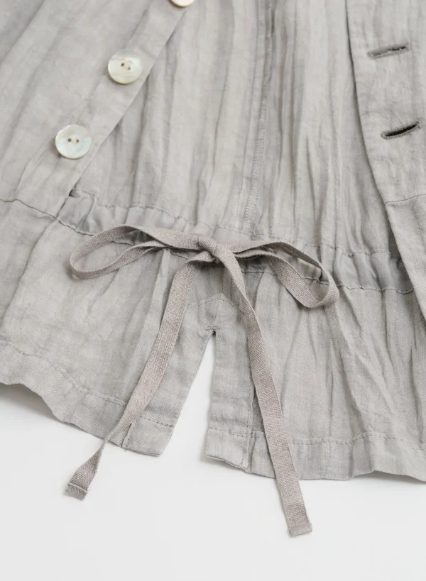 Outerwear | Blazers | Pas De Calais French Linen Short Jacket Grey