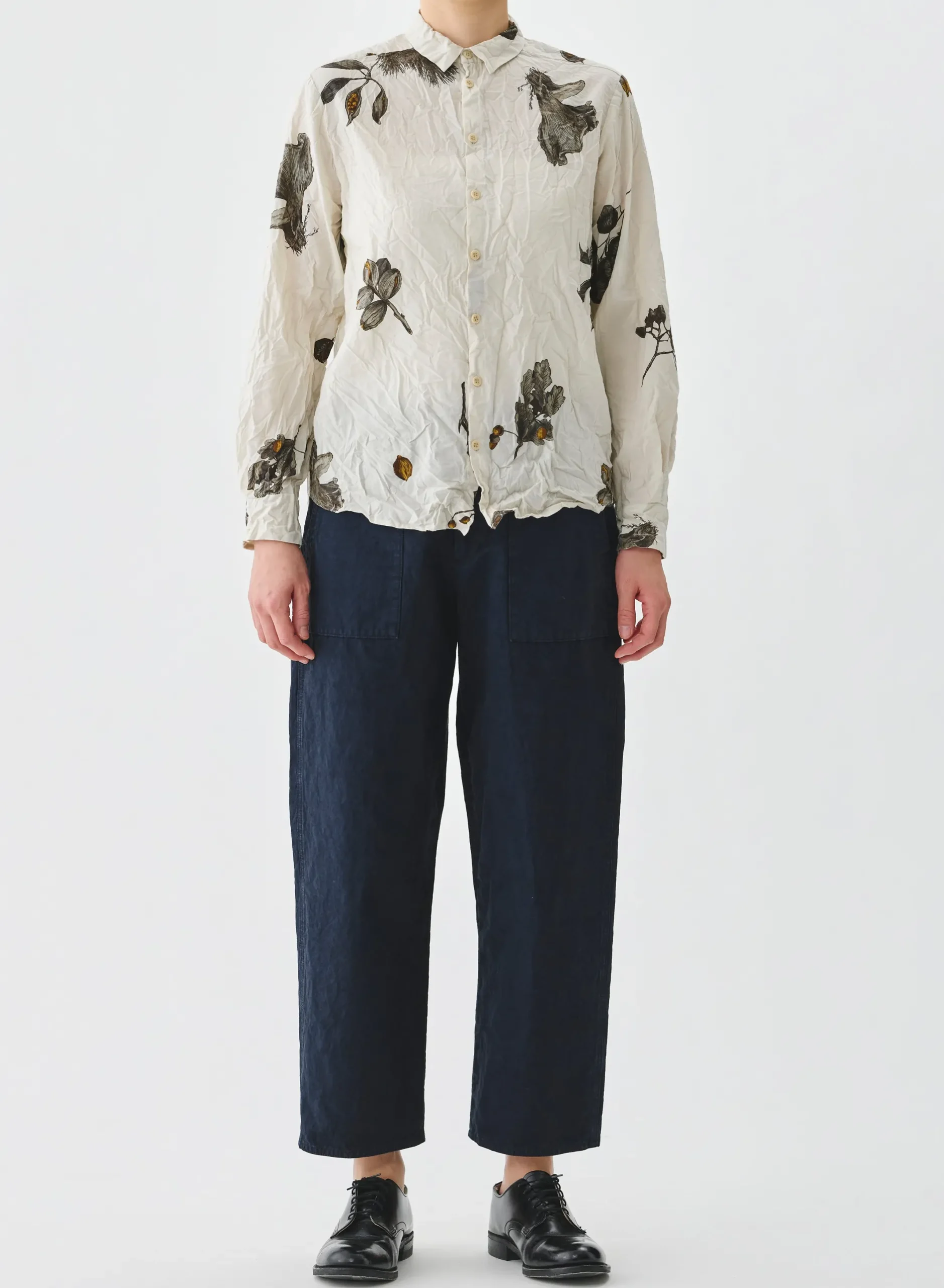 pas_de_calais_high_thread_1-1.webp Pants | Pas De Calais High Thread Count Cotton Linen Baker Pants Navy