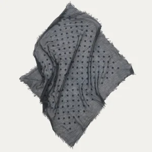 Scarves | Pas De Calais Light Wool Dot Print Scarf Green
