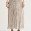Skirts | Pas De Calais Organdy Hand Pleated Long Skirt Natural