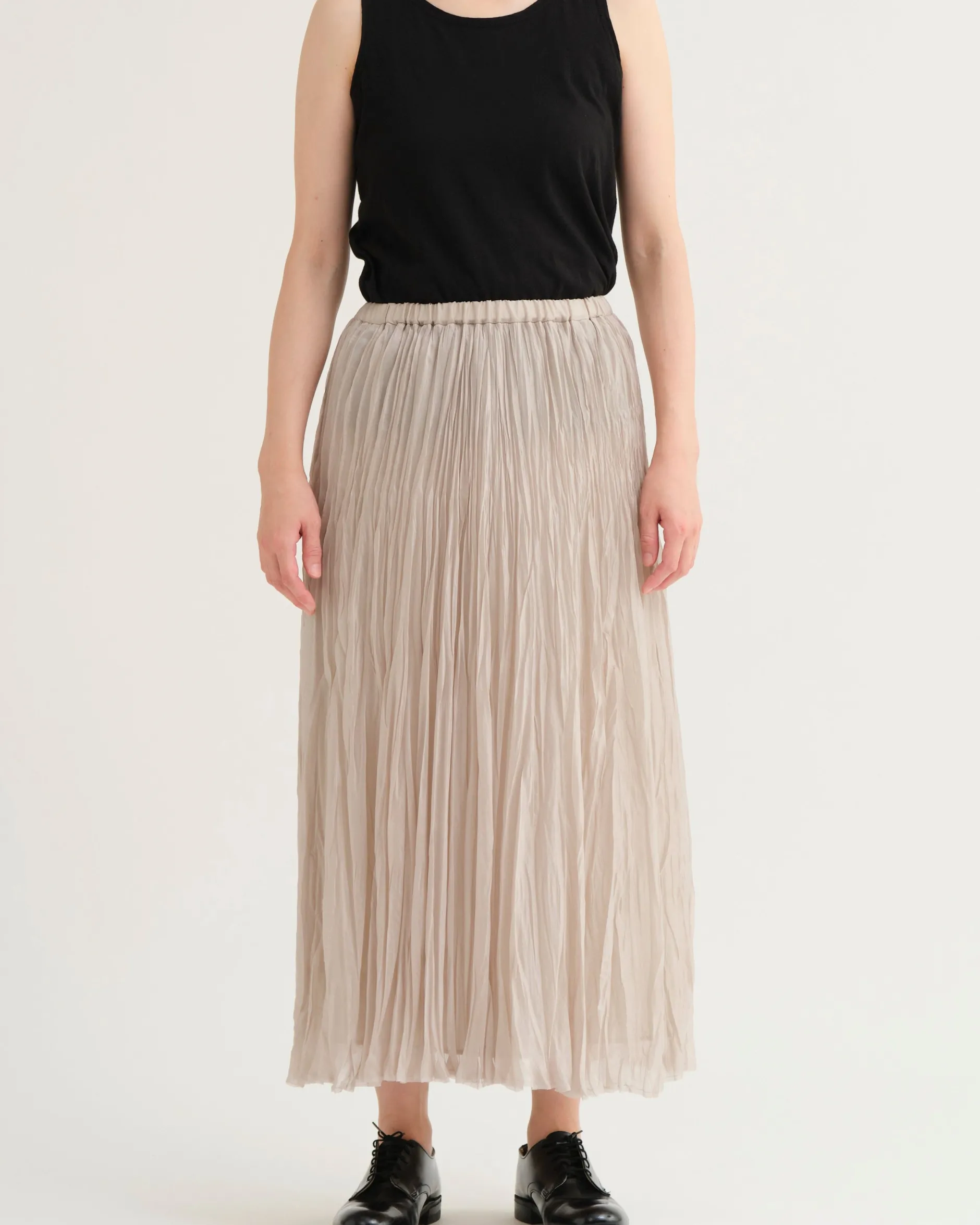 pas_de_calais_organdy_han_1-1.webp Skirts | Pas De Calais Organdy Hand Pleated Long Skirt Natural