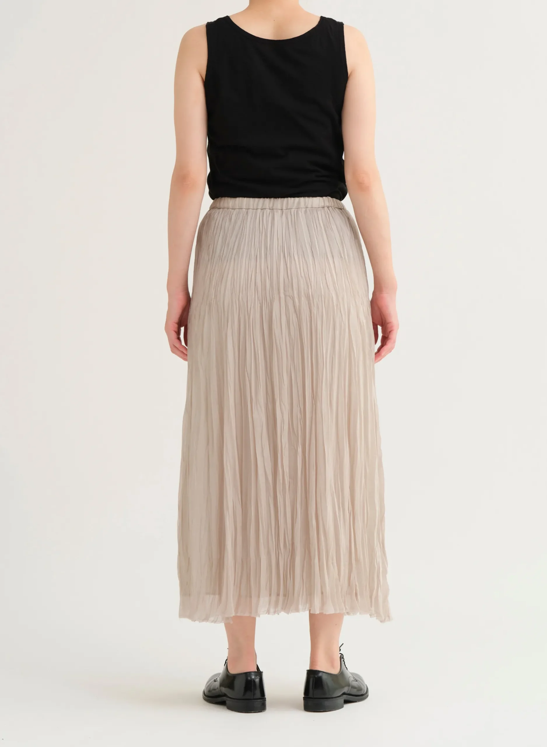 pas_de_calais_organdy_han_4.webp Skirts | Pas De Calais Organdy Hand Pleated Long Skirt Natural