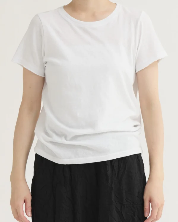 Tanks + Tees | Pas De Calais Recycled Cotton Crew Neck T Shirt White