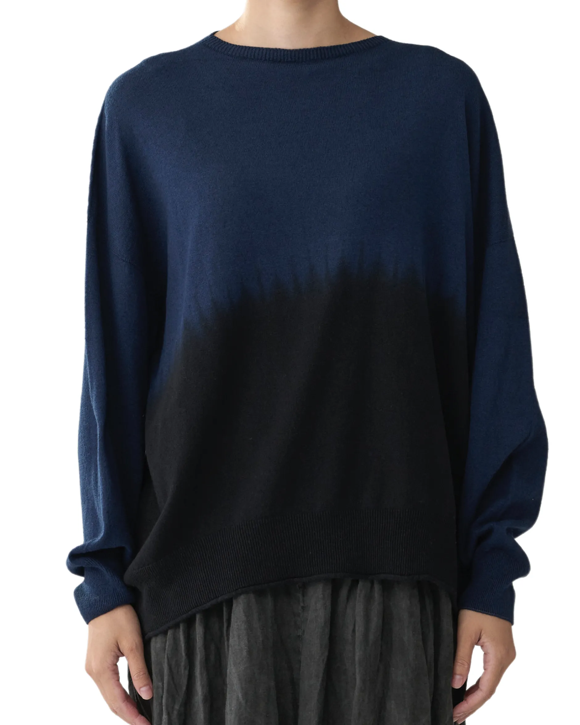 pas_de_calais_round_shibo_0-1.webp Sweaters | Pas De Calais Round Shibori Pullover Black
