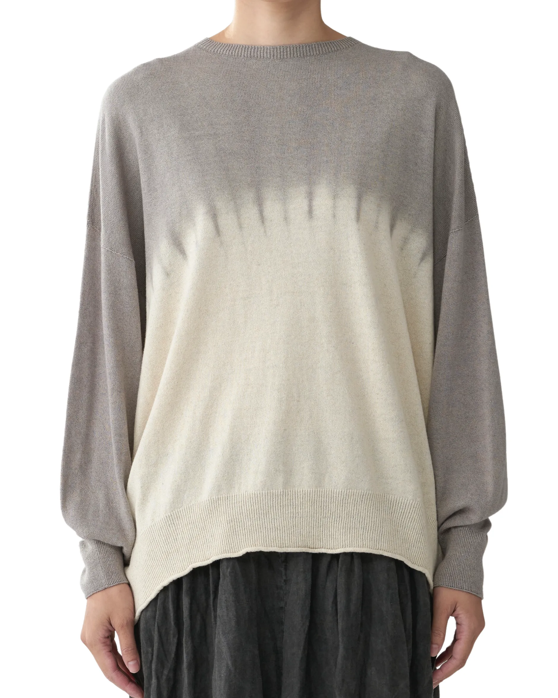 pas_de_calais_round_shibo_0-2.webp Sweaters | Pas De Calais Round Shibori Pullover Natural