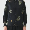 Shirts + Tops | Pas De Calais Secret Forest Print Blouse Black