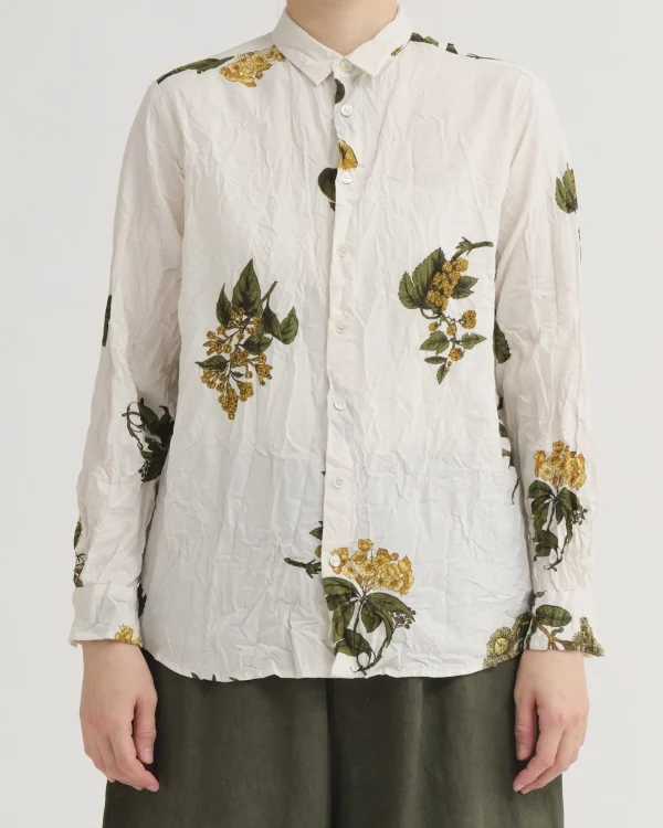 Shirts + Tops | Pas De Calais Summer Botanical Print Blouse Ivory