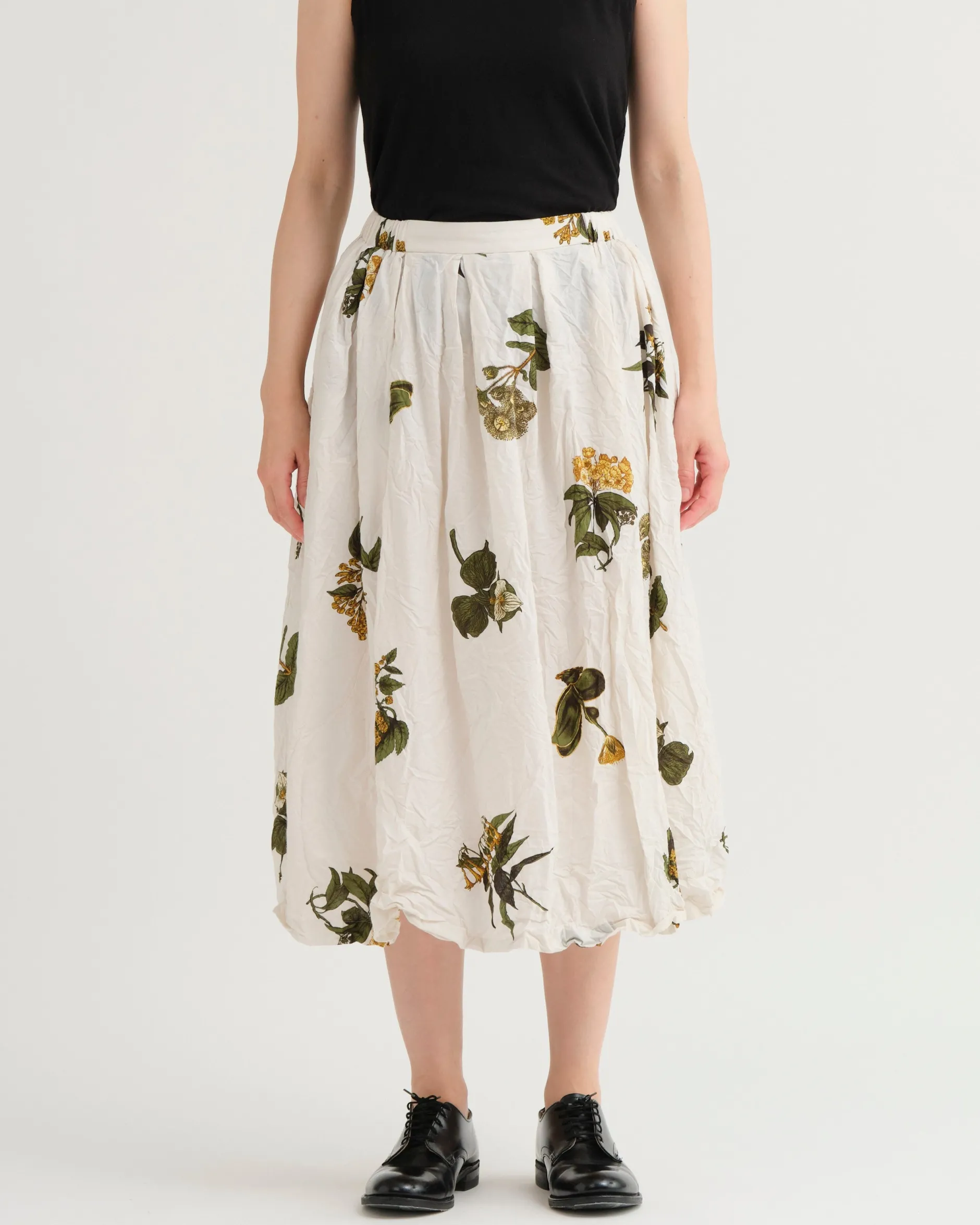 pas_de_calais_summer_bota_1-1.webp Skirts | Pas De Calais Summer Botanical Print Skirt Ivory