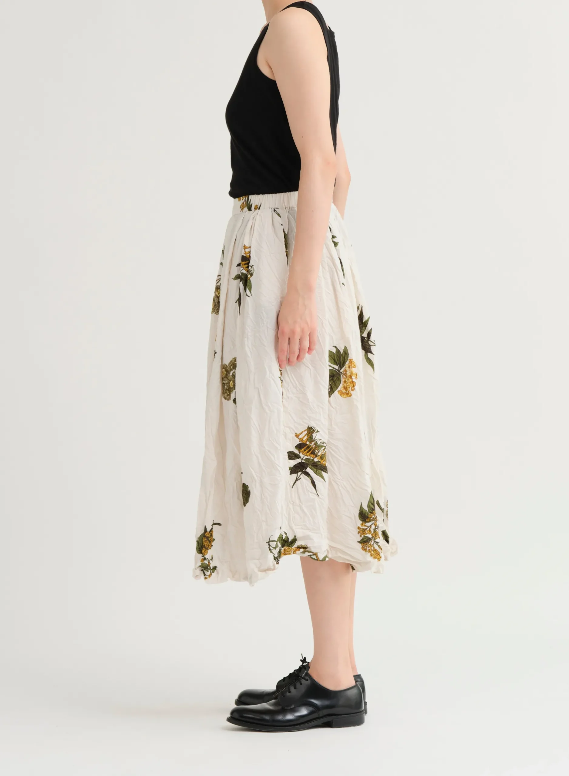 pas_de_calais_summer_bota_3-1.webp Skirts | Pas De Calais Summer Botanical Print Skirt Ivory