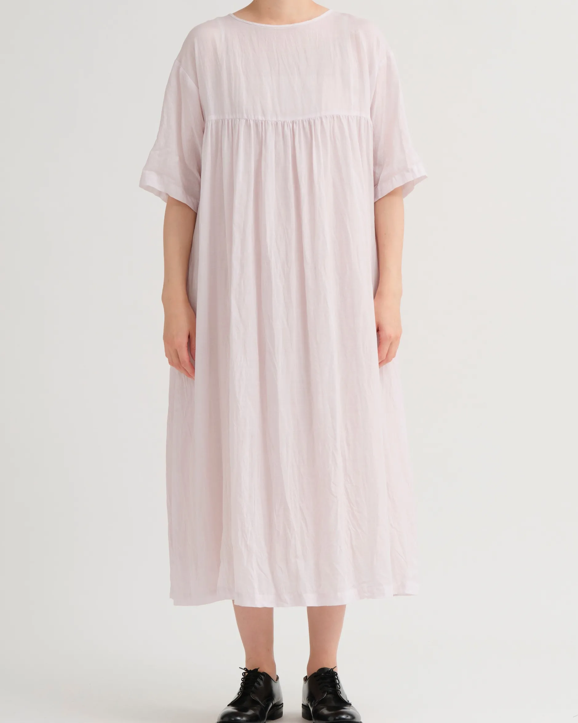 pas_de_calais_tencel_rami_0-1.webp Dresses | Pas De Calais Tencel Ramie Botanical Dye Dress Pink