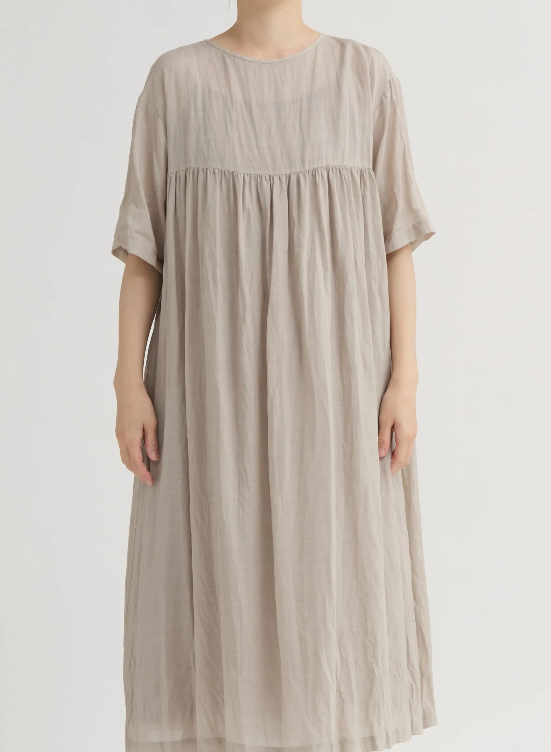pas_de_calais_tencel_rami_1.webp Dresses | Pas De Calais Tencel Ramie Botanical Dye Dress Sand