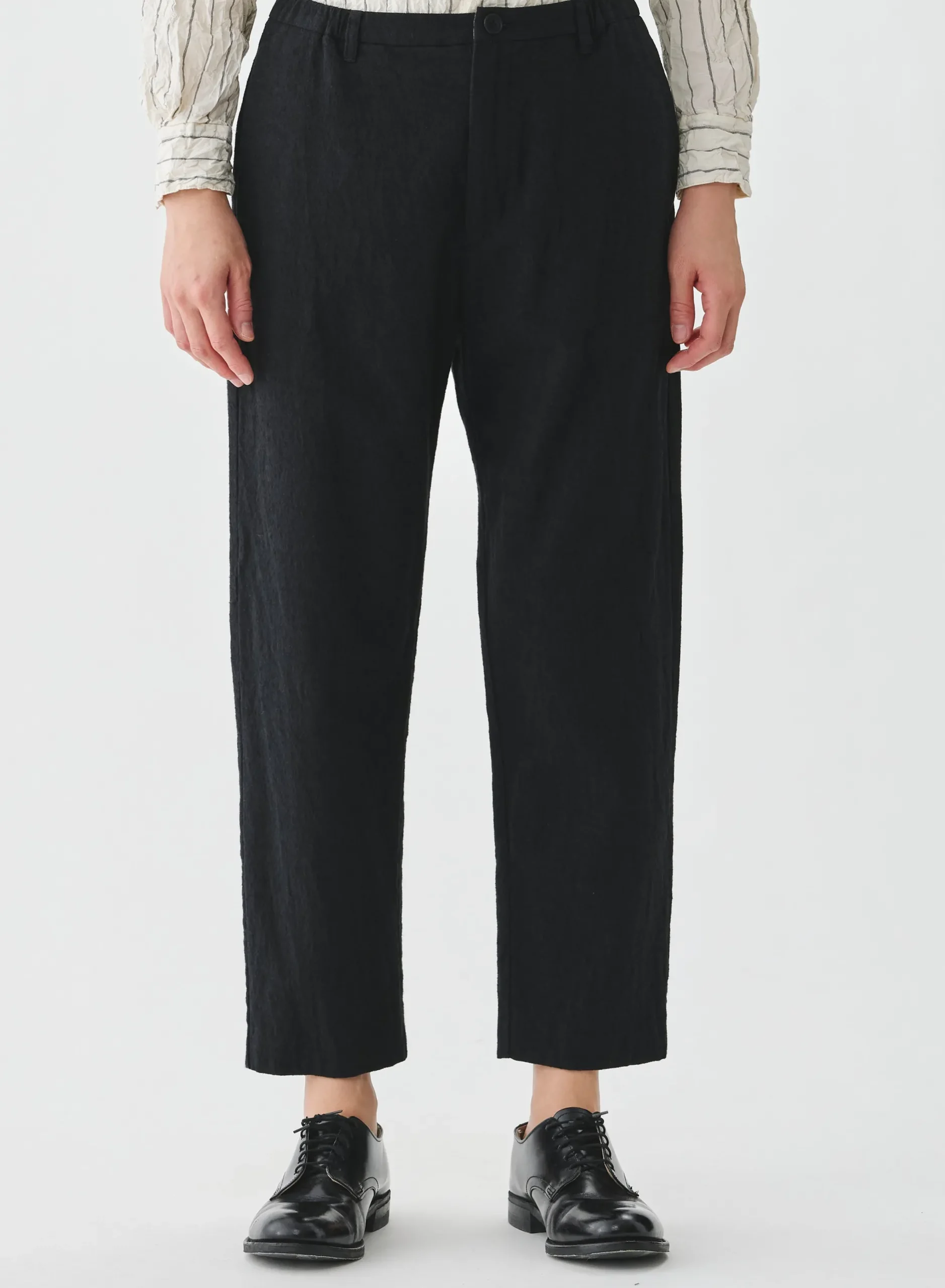 pas_de_calais_washed_cott_1-1.webp Pants | Pas De Calais Washed Cotton Wool Pants Black