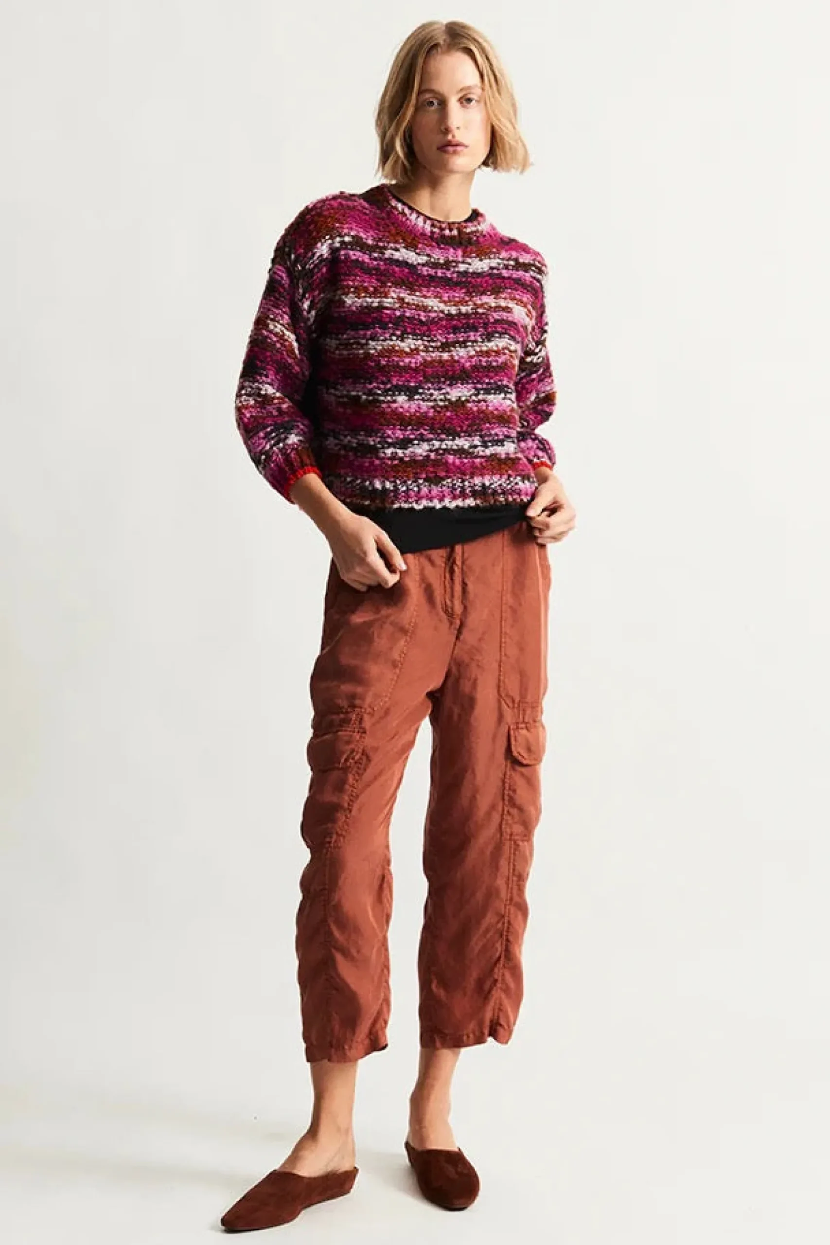 raquel_allegra_highland_p_1.webp Sweaters | Raquel Allegra Highland Pullover Berry Multi