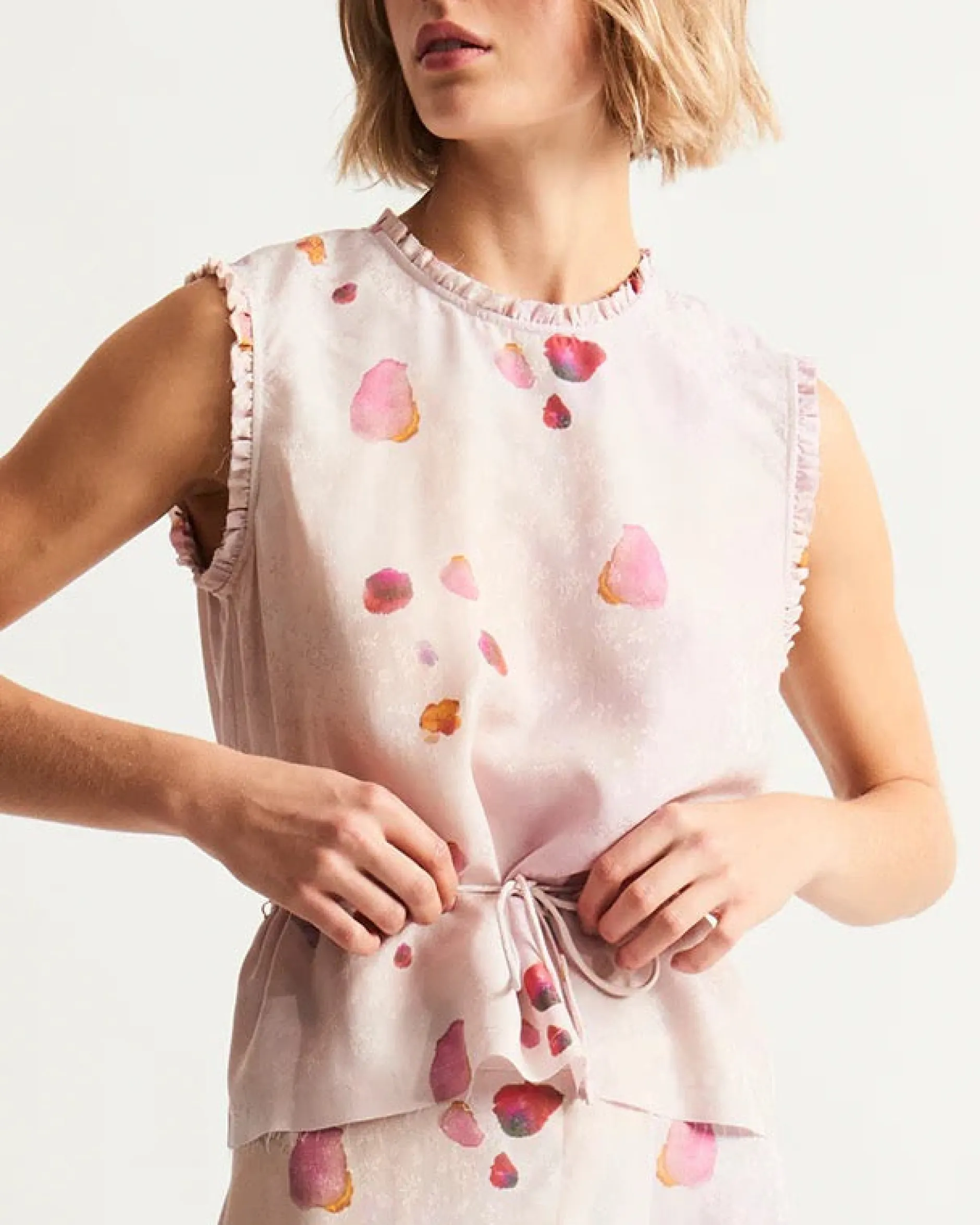 raquel_allegra_wilhelmina_0-1.webp Shirts + Tops | Raquel Allegra Wilhelmina Top Petal Pink
