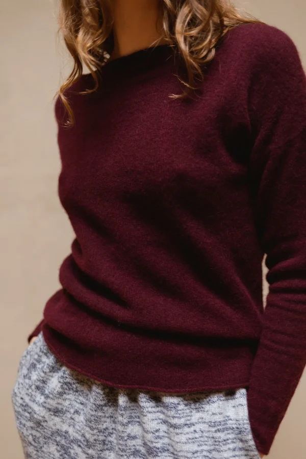 Sweaters | Ros Duke Pebble Sweater Damson