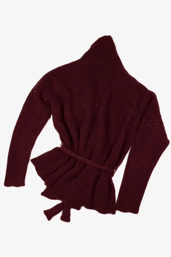 Sweaters | Ros Duke Polka Cardigan Damson