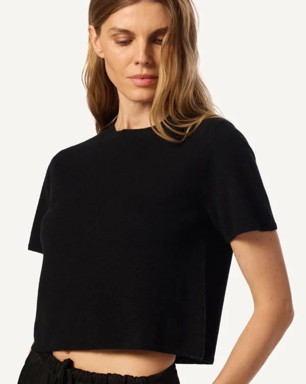 Shirts + Tops | Sablyn Sabyln Charleston Relaxed Crewneck Tee Black