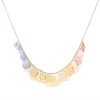 Jewelry | Sia Taylor 18K and Rainbow Gold Petals Arc Necklace