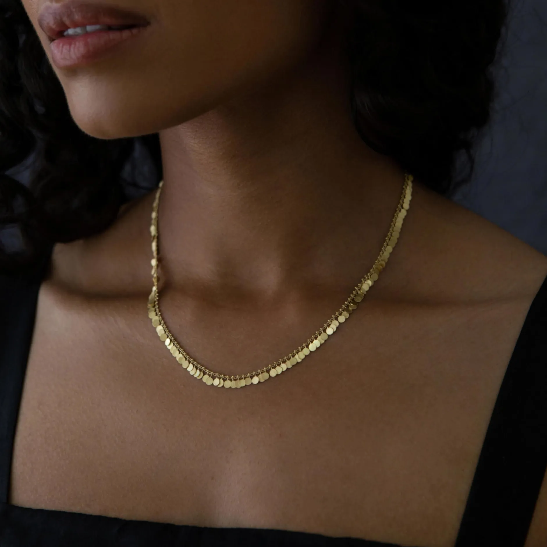 sia_taylor_k_fully_dotted_1.webp Jewelry | Sia Taylor 18K Fully Dotted Necklace