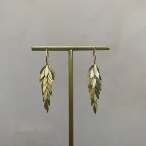 Jewelry | Sia Taylor 18K Golden Leaf Earrings