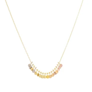 Jewelry | Sia Taylor 18K Mini Rainbow Dots Arc Necklace