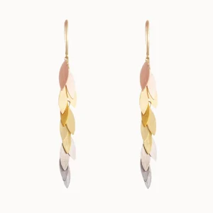 Jewelry | Sia Taylor 18K Rainbow Leaf Earrings