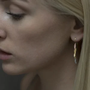Jewelry | Sia Taylor 18K Rainbow Leaf Earrings