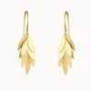 Jewelry | Sia Taylor 18K Small Golden Leaf Earrings