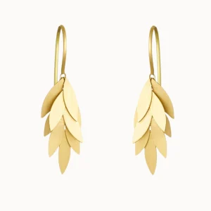 Jewelry | Sia Taylor 18K Small Golden Leaf Earrings