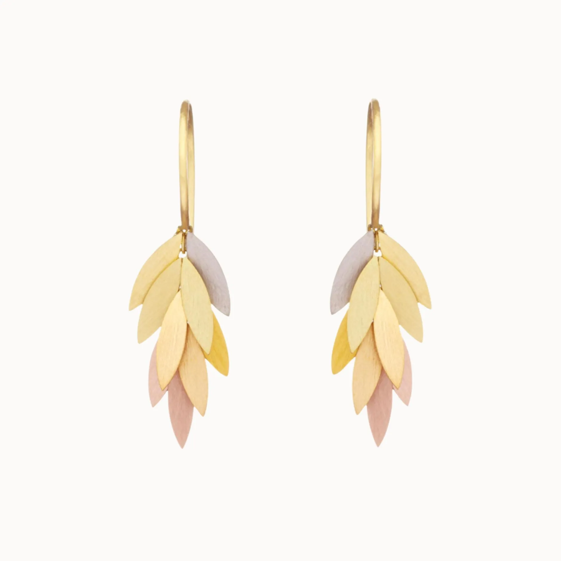 sia_taylor_k_small_rainbo_0.webp Jewelry | Sia Taylor 18K Small Rainbow Leaf Earrings
