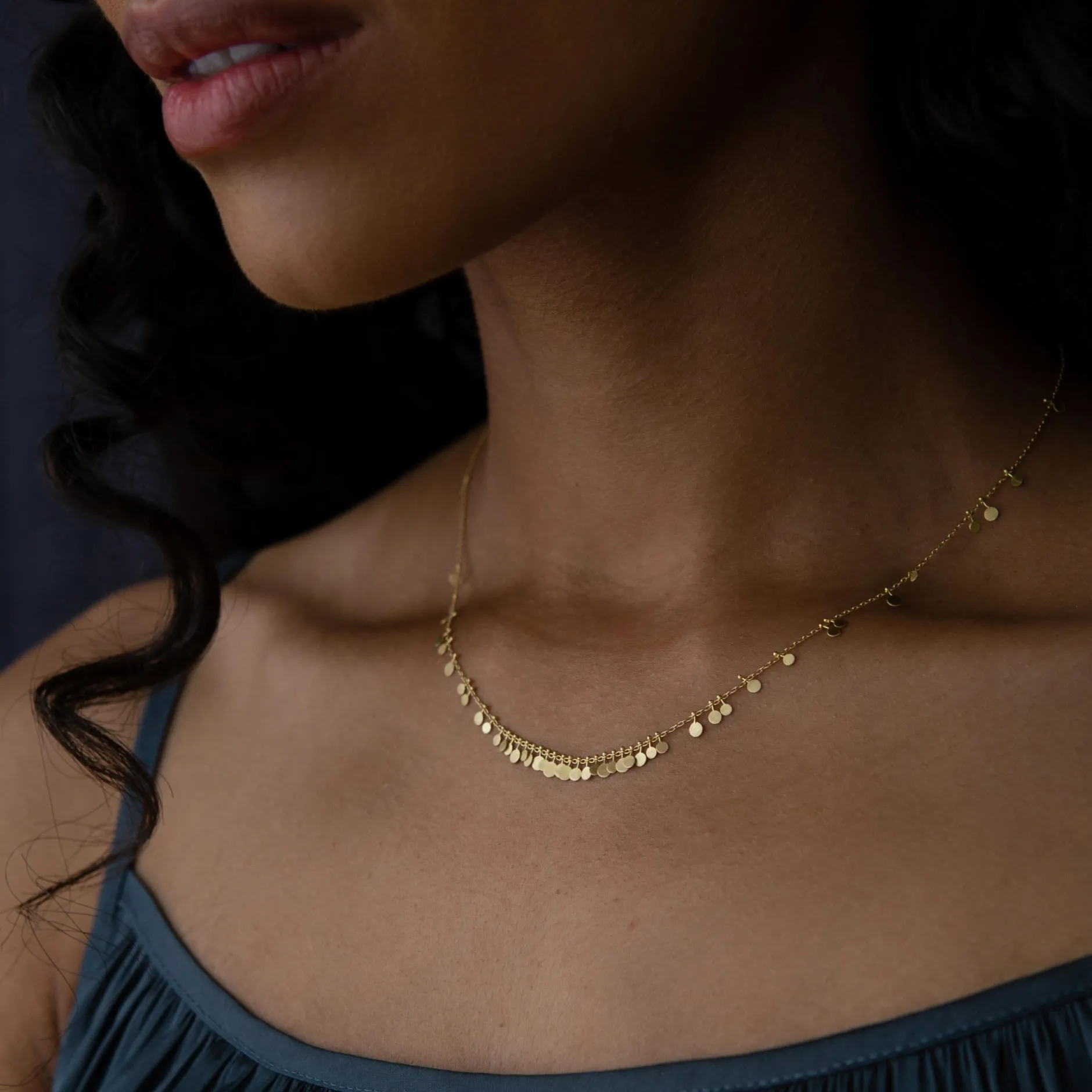 sia_taylor_k_tiny_dots_cl_1.webp Jewelry | Sia Taylor 18K Tiny Dots Cluster Necklace