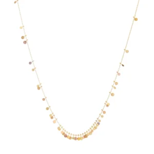 Jewelry | Sia Taylor 18K Tiny Rainbow Dots Cluster Necklace
