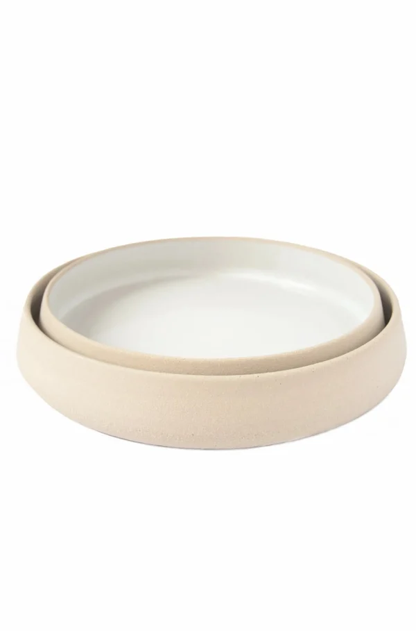 Tabletop | Thistle Hill Stoneware Dinner Plates with High Sides