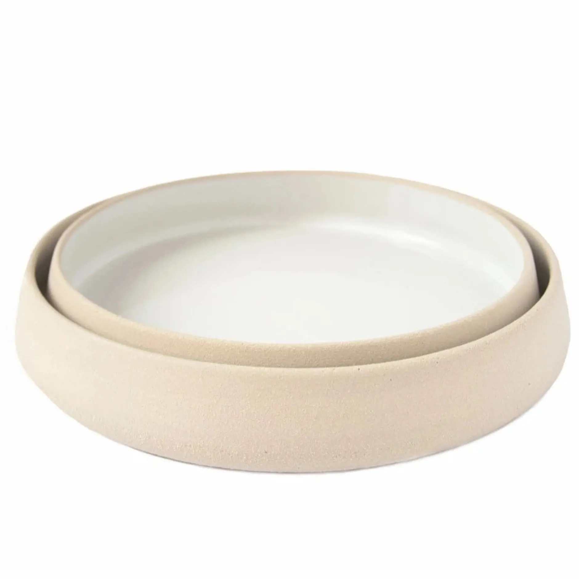 stoneware_salad_plates_wi_0.webp Tabletop | Thistle Hill Stoneware Salad Plates with High Sides