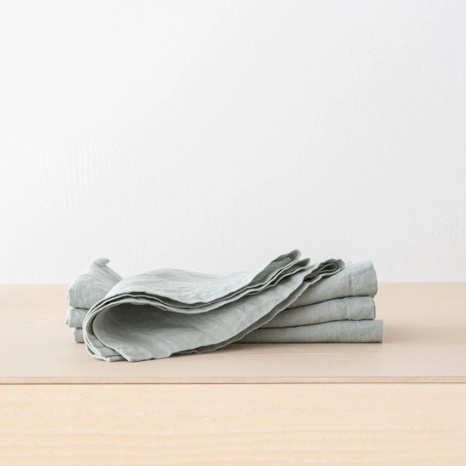 stonewashed_linen_napkins_0-4.webp Home Decor | Pillows | Thistle Hill Stonewashed Linen Napkins Spa Green