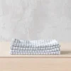 Home Decor | Pillows | Thistle Hill Striped Linen Napkins Indigo Natural Brittany