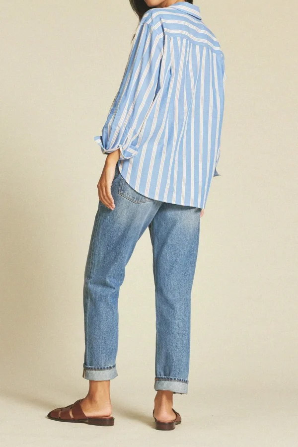 Shirts + Tops | Trovata Blake Oversized Shirt Napoli Stripe