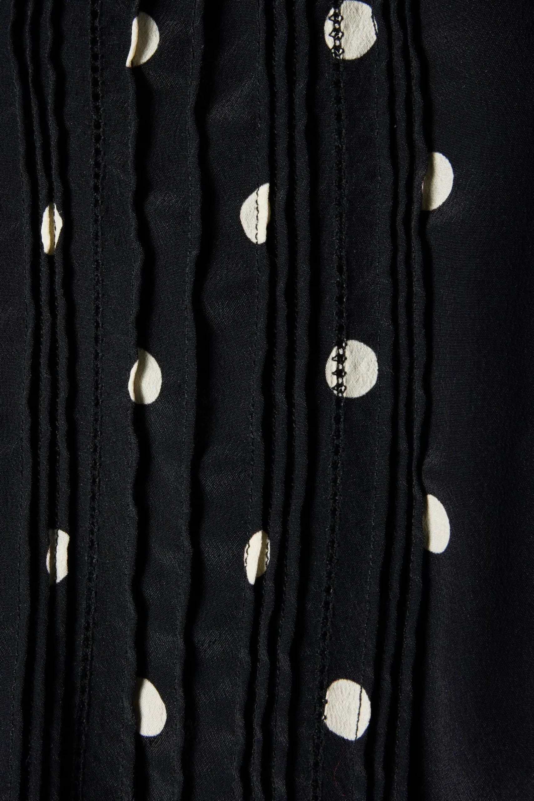 trovata_gemma_blouse_blac_1.webp Shirts + Tops | Trovata Gemma Blouse Black Polka Dots