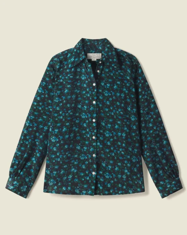 Shirts + Tops | Trovata Jacquelin Shirt Blue Larkspur