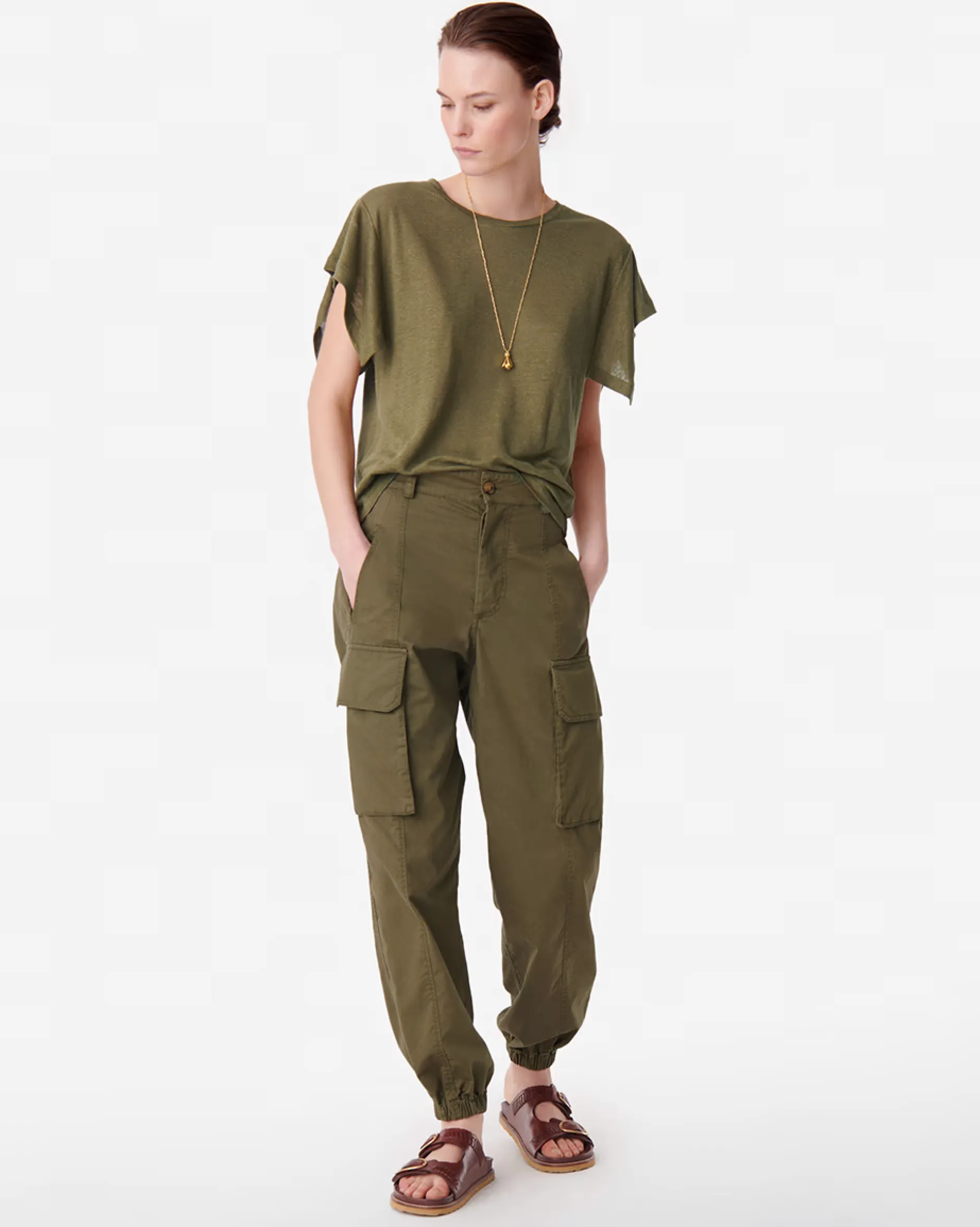 vanessa_bruno_victor_pant_1.webp Pants | Vanessa Bruno Victor Pant Vegetal
