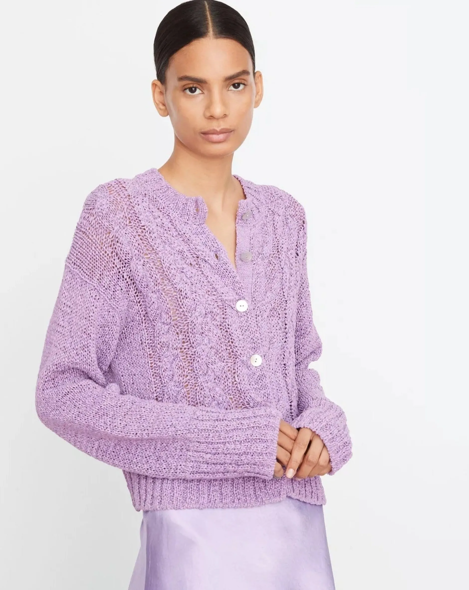 vince_cable_front_cardiga_0.webp Sweaters | Vince Cable Front Cardigan Hydrangea