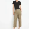 Pants | Vince Mid Rise Washed Cotton Crop Pant Olive