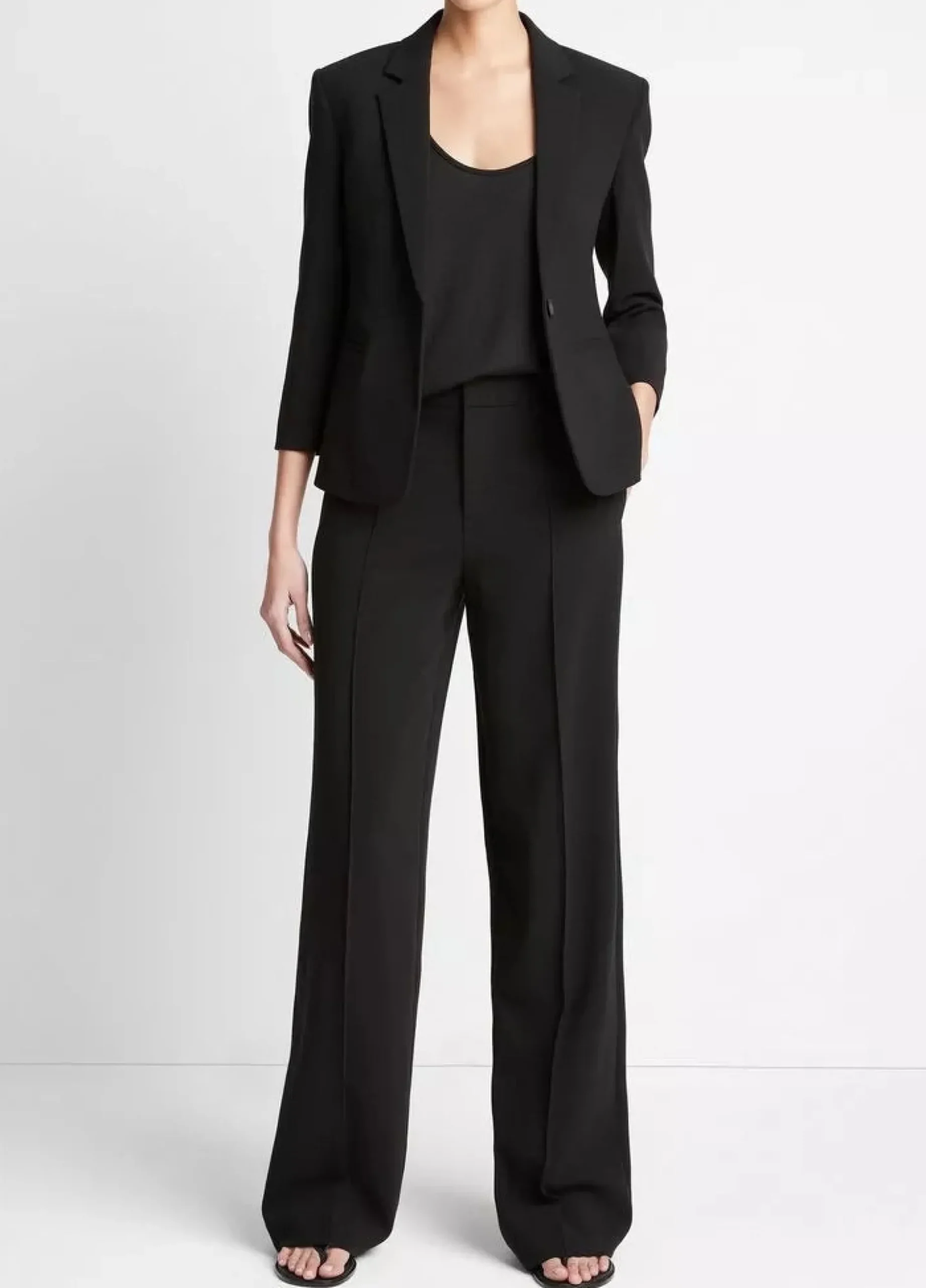 vince_shrunken_blazer_bla_1.webp Blazers | Vince Shrunken Blazer Black