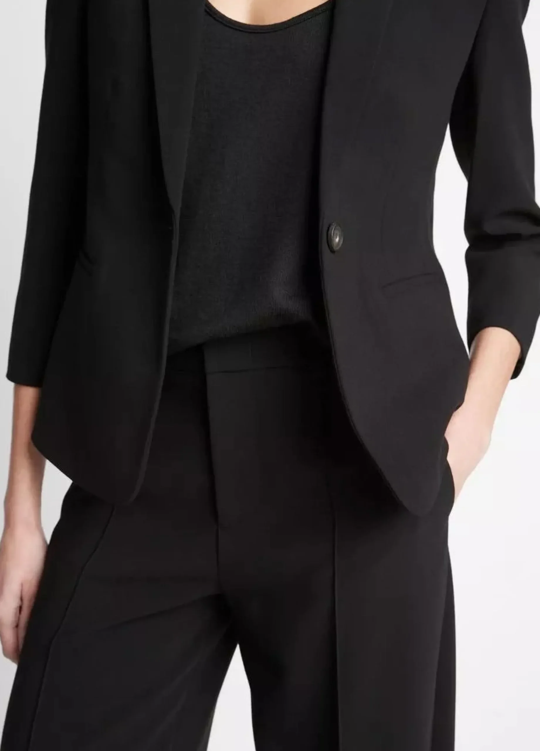 vince_shrunken_blazer_bla_2.webp Blazers | Vince Shrunken Blazer Black