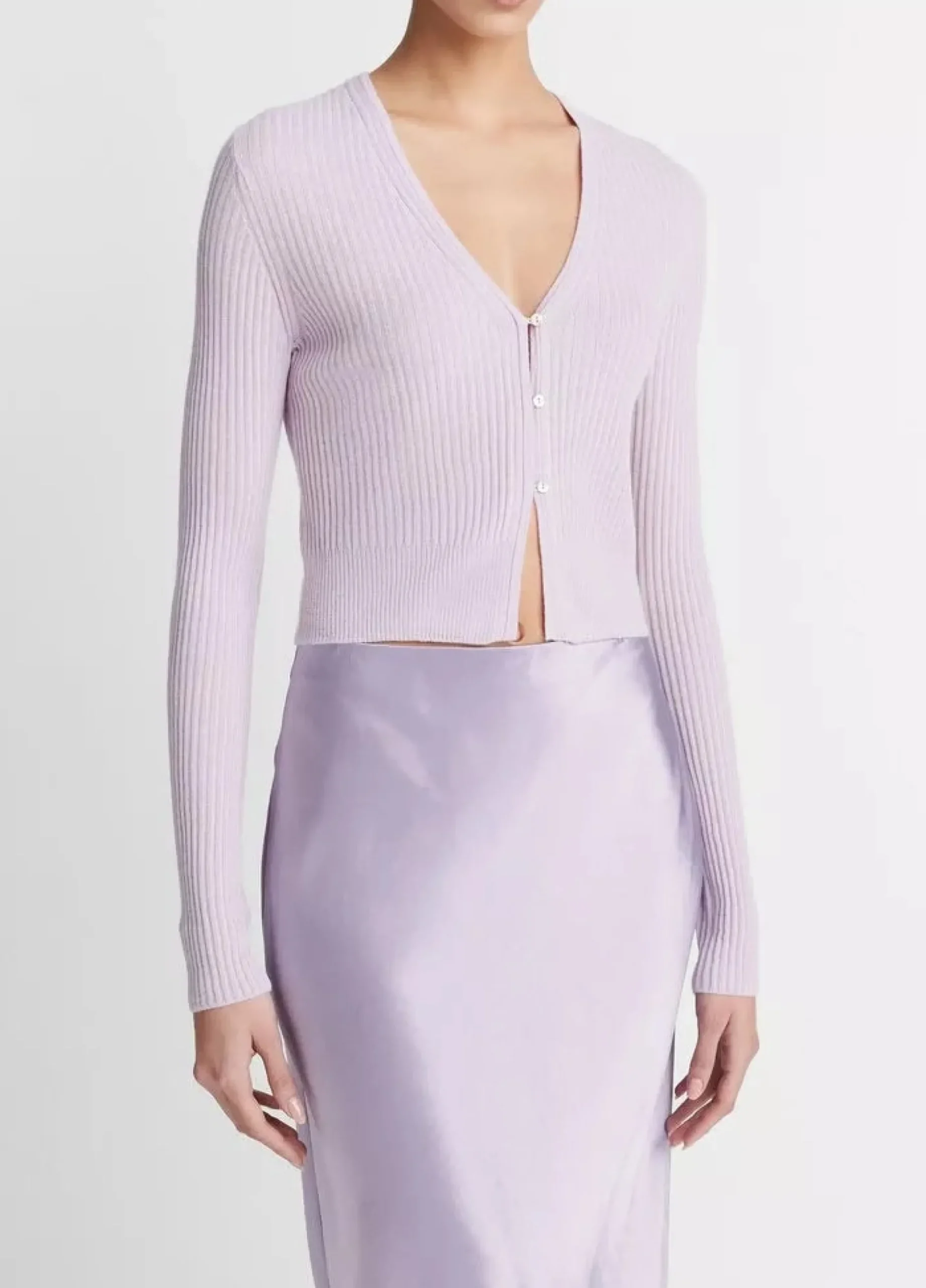 vince_shrunken_button_car_2.webp Sweaters | Vince Shrunken Button Cardi Sweet Pea