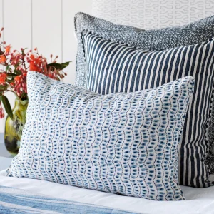 Pillows | Walter G Amulet Azure Linen Cushion