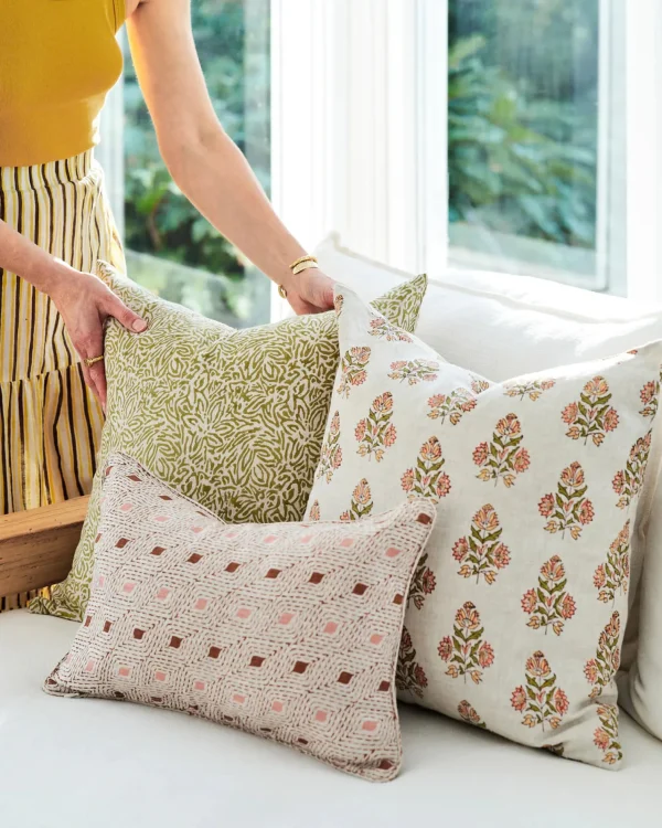 Pillows | Walter G Ankara Cactus Linen Cushion